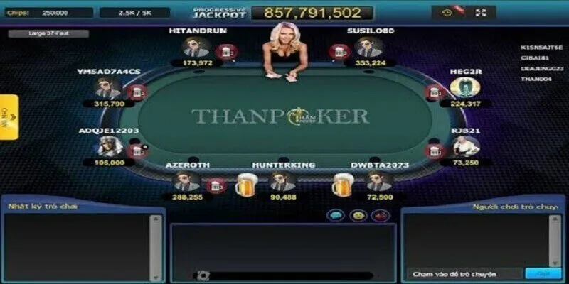 Đánh giá tựa game xì tố tại Happyluke