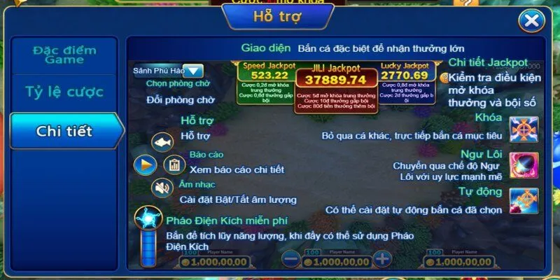 Luật chơi Jackpot Fishing khá đơn giản