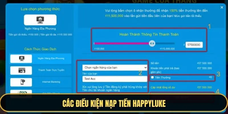 Những điều kiện nạp tiền happyluke newbie cần biết