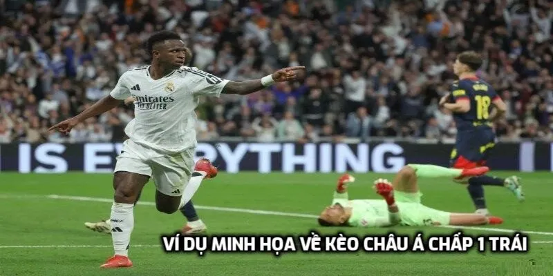 Ví dụ minh họa về kèo châu Á chấp 1 trái